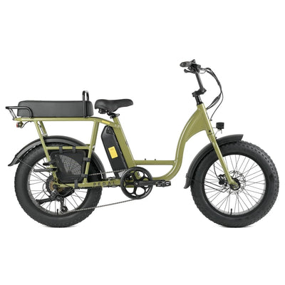 Pedal Brewer Electric Cruiser Bike in Green
