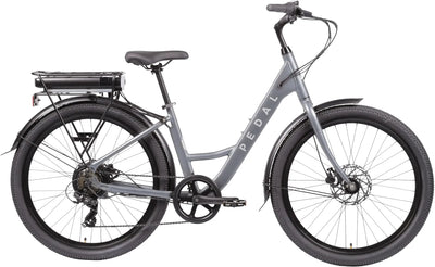 Pedal Comet 3 Disc Electric Hybrid Bike in Charcoal